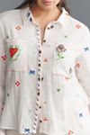 Pilcro Embroidered Icon Buttondown Shirt