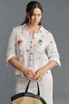 Pilcro Embroidered Icon Buttondown Shirt