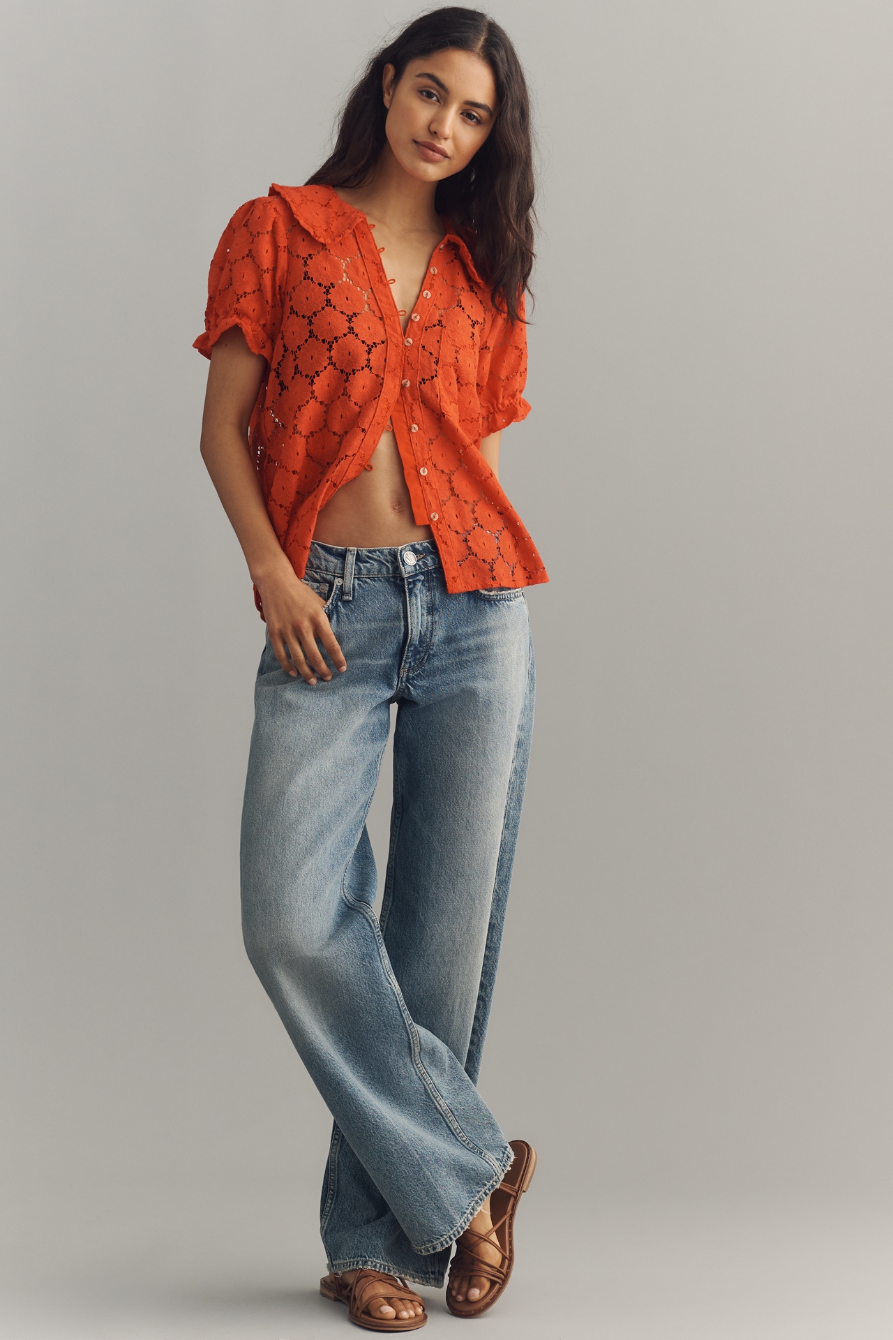 Pilcro Keira Lace Blouse
