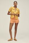 The Keira Collared Button-Front Blouse by Pilcro: Lace Edition