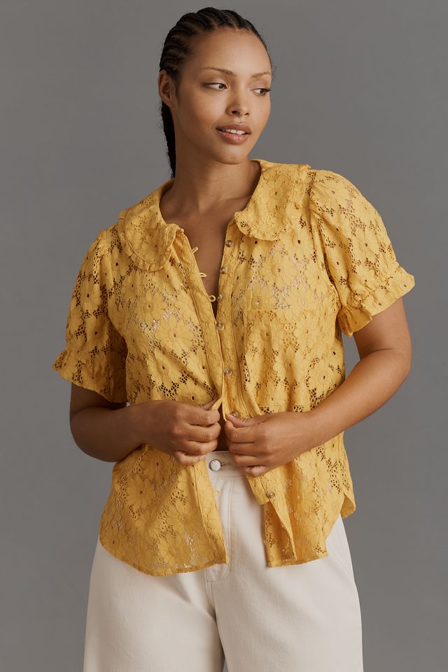The Keira Lace Blouse by Pilcro  #7