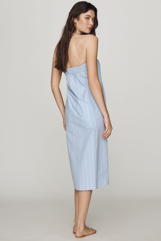 Maeve Strapless Twist Open-Front Long Top #3
