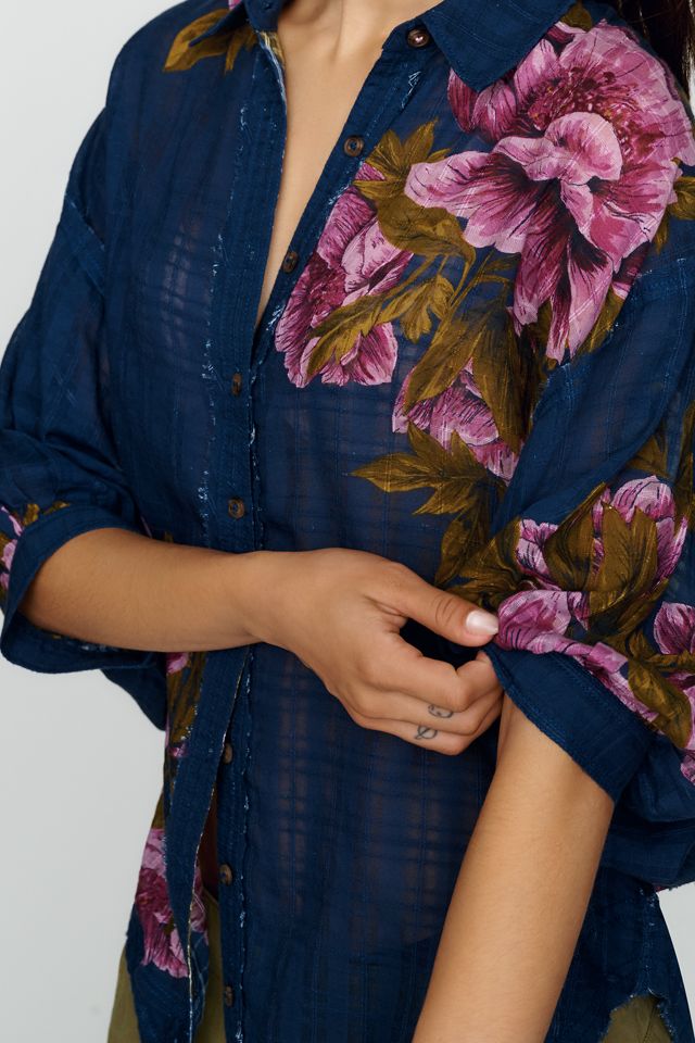 Pilcro Batwing Printed Buttondown Shirt #2