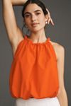 By Anthropologie Braided Bubble-Hem Tank Top
