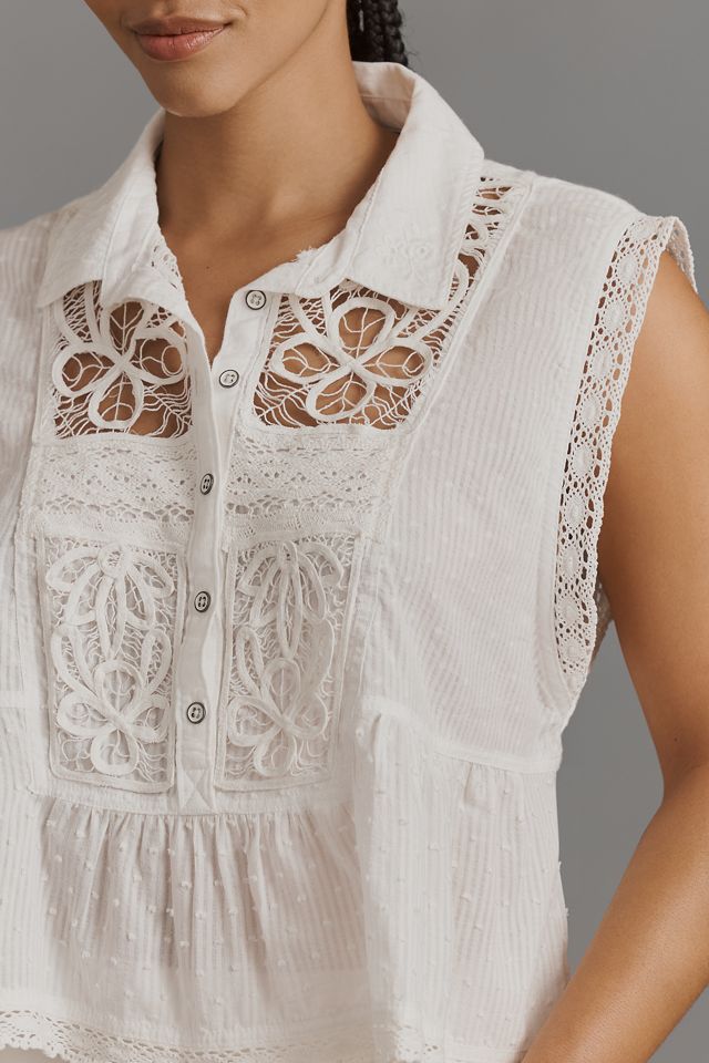 Pilcro Crop Swing Blouse #6