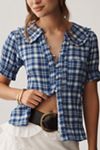 The Keira Plaid Blouse by Pilcro
