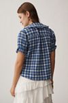 The Keira Plaid Blouse by Pilcro