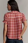 The Keira Plaid Blouse by Pilcro
