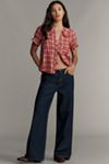 The Keira Plaid Blouse by Pilcro