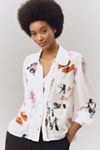 Maeve Sheer Chiffon Buttondown Shirt
