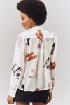 Maeve Sheer Chiffon Buttondown Shirt