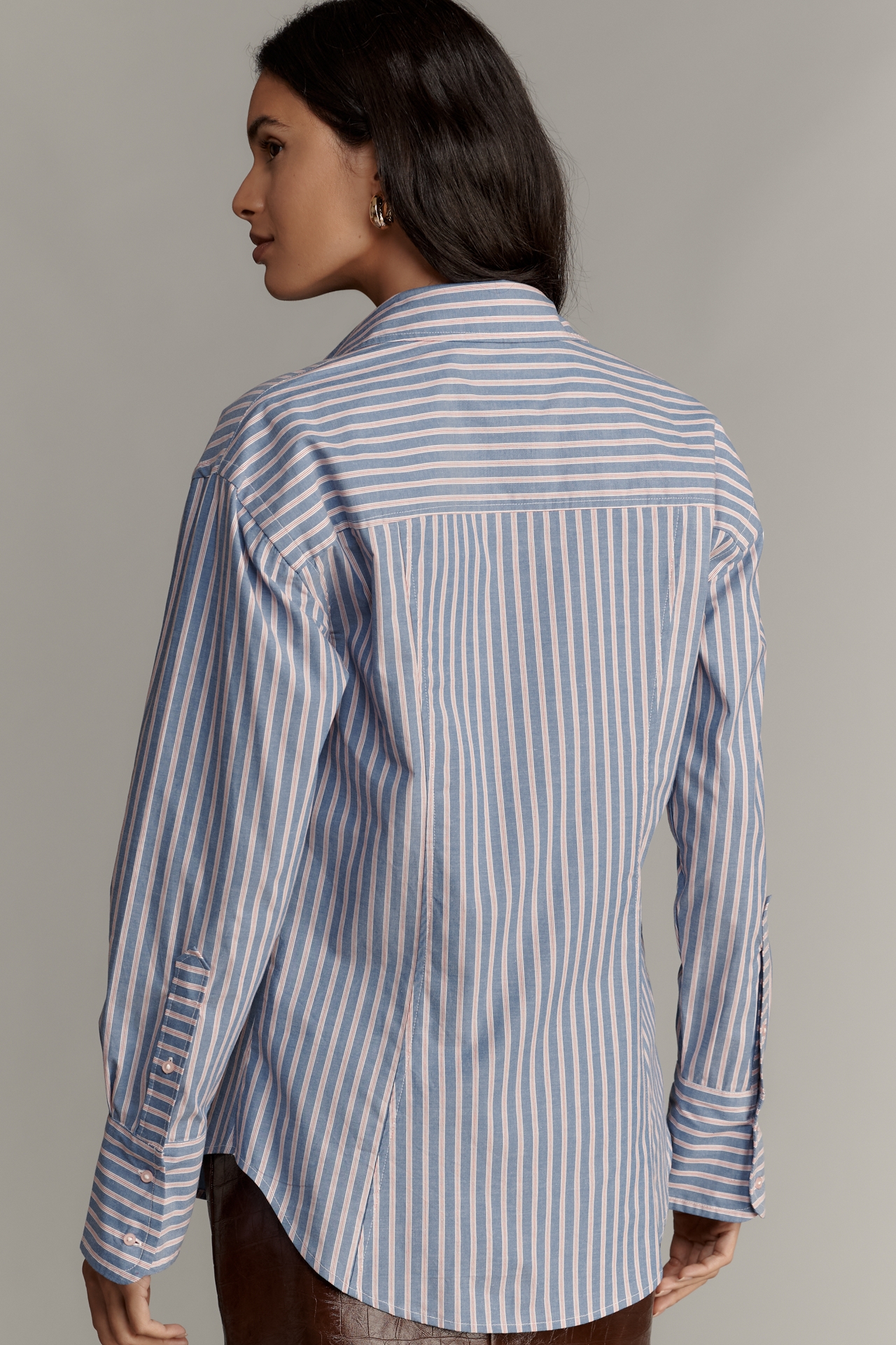 Maeve Monogram Buttondown Shirt