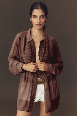The Hadley Relaxed Plaid Buttondown Shirt by Pilcro​