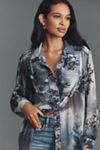 Pilcro Chiffon Buttondown Blouse