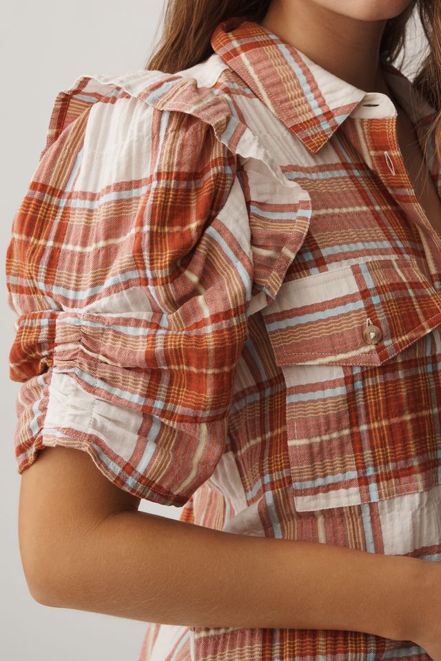 The Hadley Relaxed Buttondown Shirt by Pilcro​: Mixed Print Edition