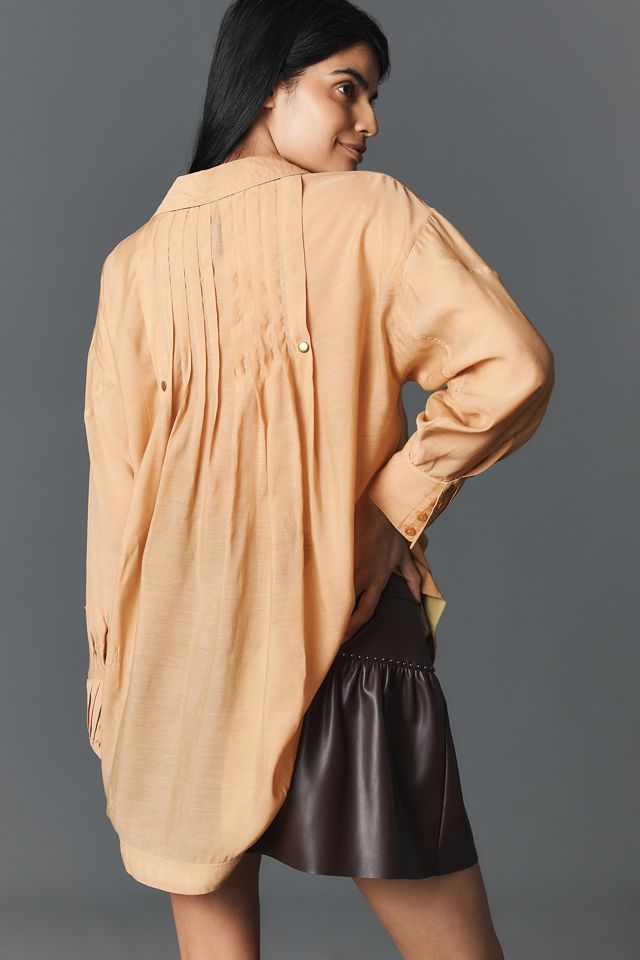 By Anthropologie Sheer Buttondown Shirt #2