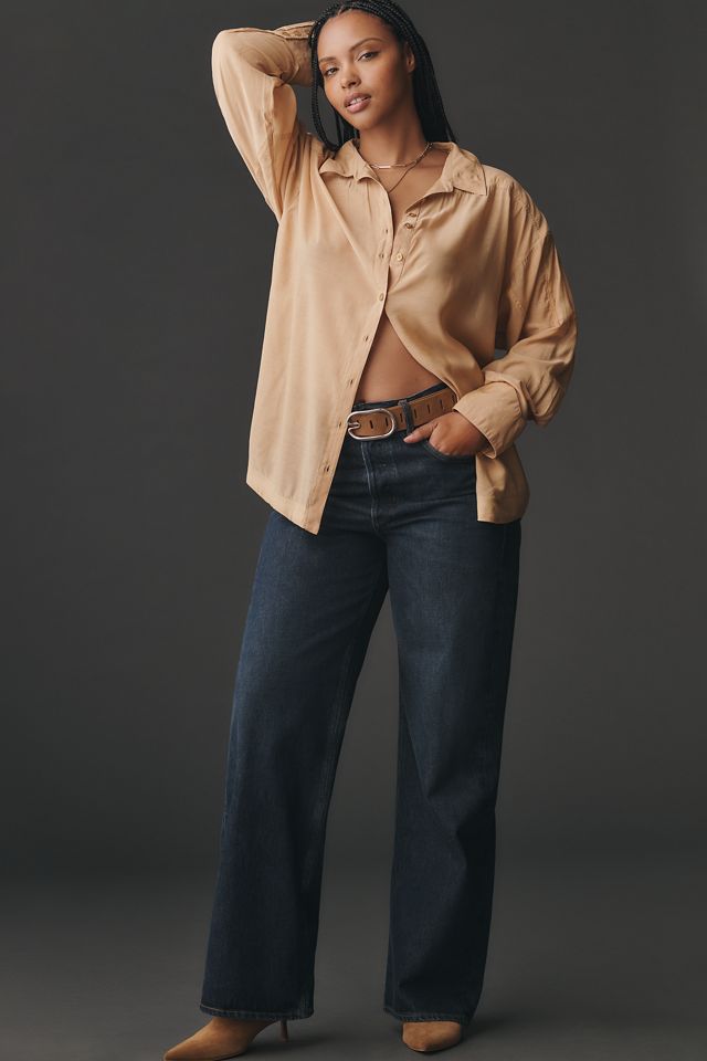By Anthropologie Sheer Buttondown Shirt #7