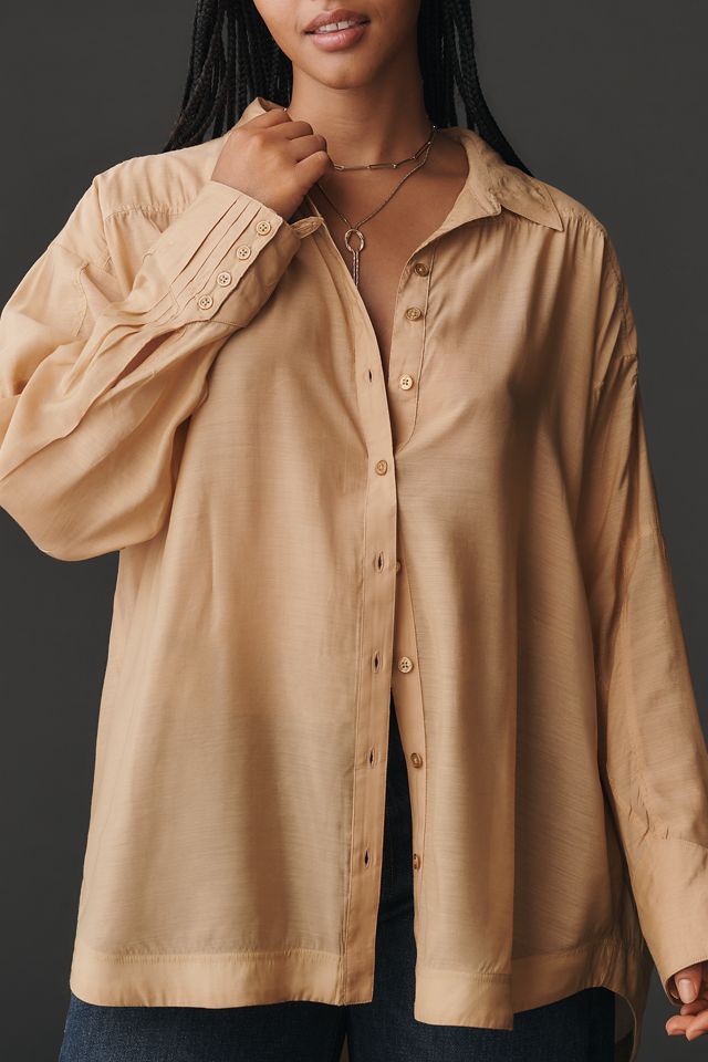 By Anthropologie Sheer Buttondown Shirt #8
