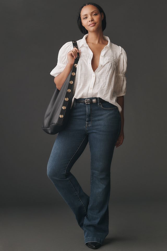 Pilcro Puff-Sleeve Swing Blouse #6