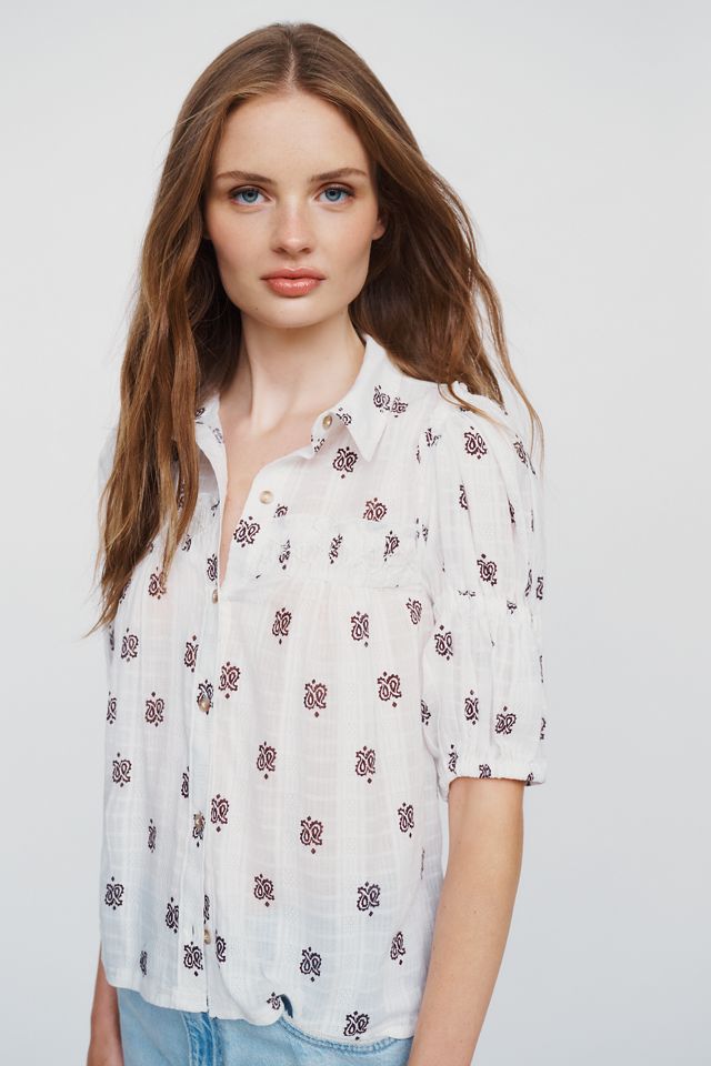 Blusa Swing de Manga Abullonada Pilcro #1