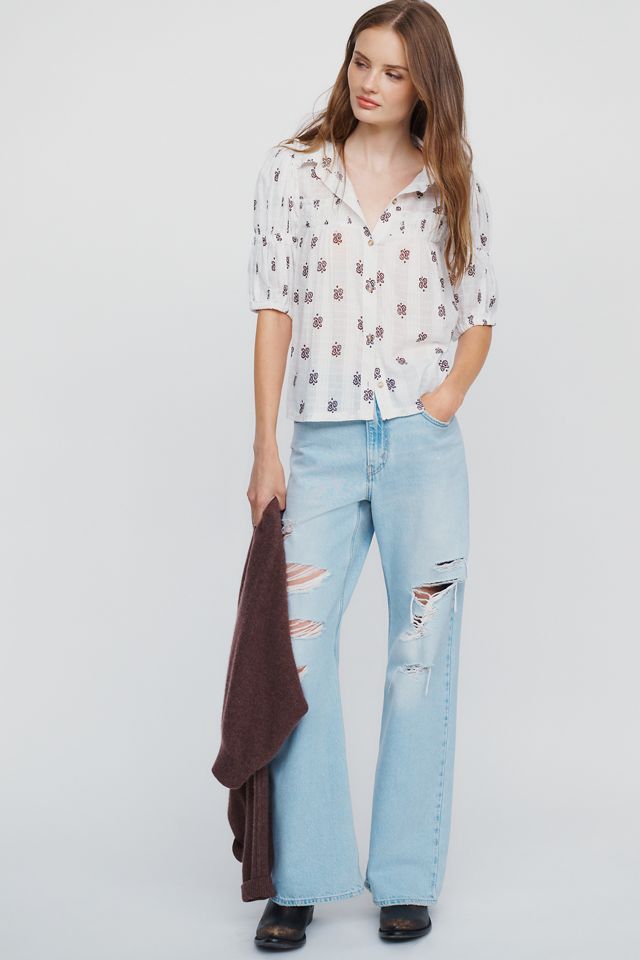 Blusa Swing de Manga Abullonada Pilcro #2