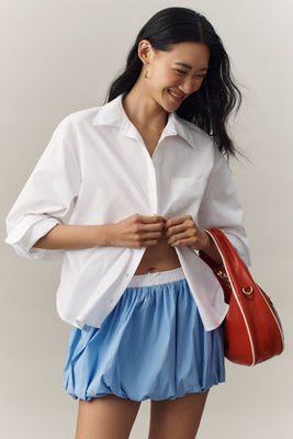 Maeve The Bennet Buttondown Shirt By : Short Edition In White