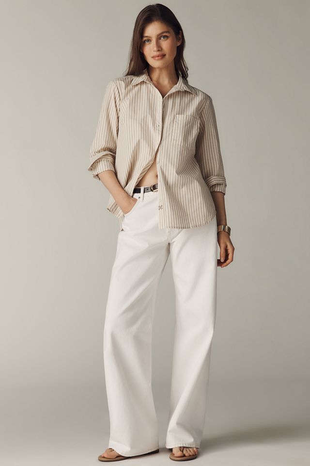 PAMEOPOSE Kate shirts SKY シアーブラウス シャツ Kate Classic Buttondown Shirt by Maeve | Anthropologie