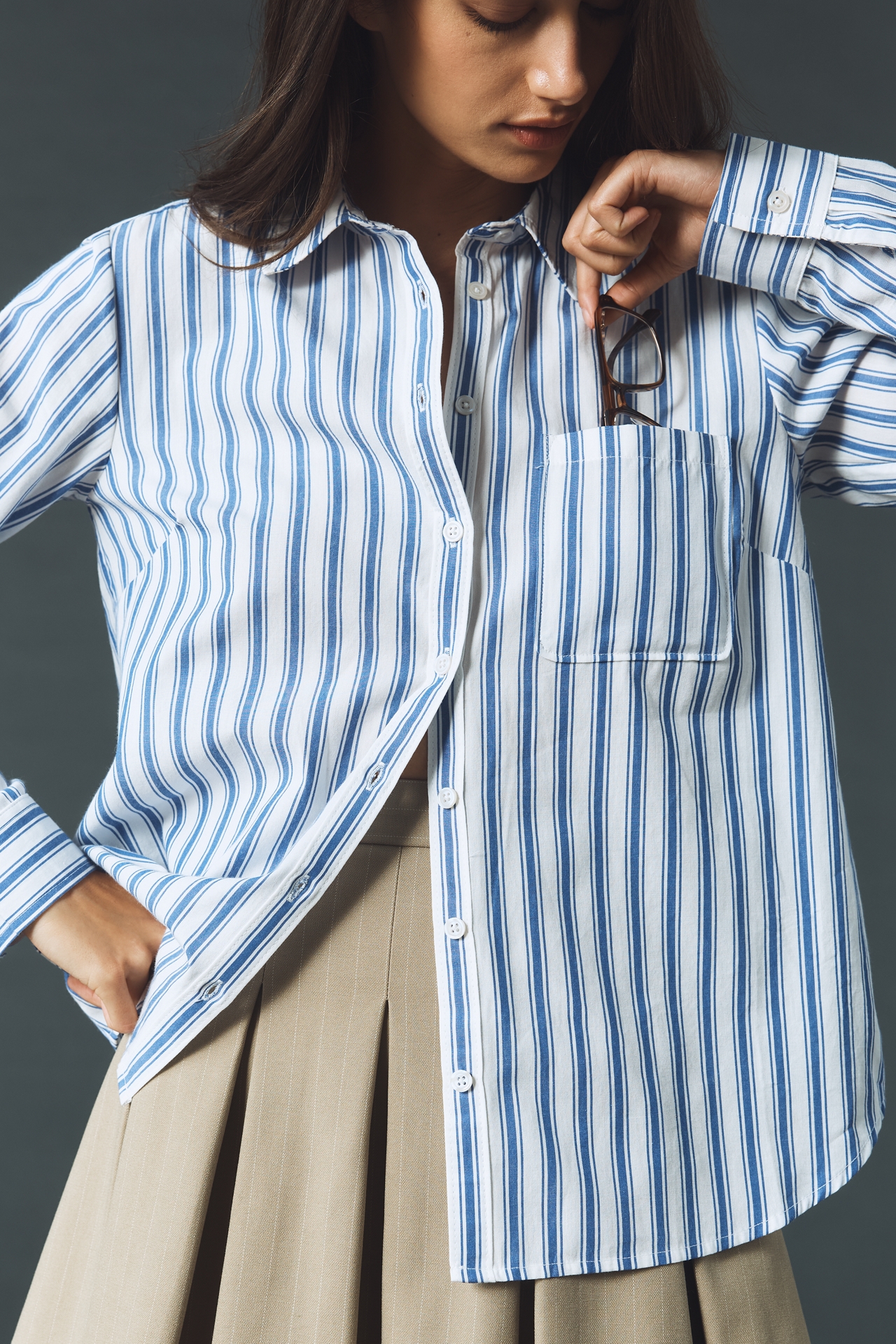 Maeve Classic Buttondown Shirt