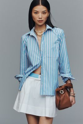 Maeve Kate Cotton Classic Buttondown Shirt