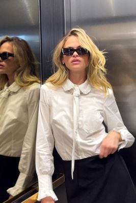 Maeve Necktie Oxford Buttondown Shirt