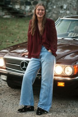 The Estela Sheer Embroidered Blouse