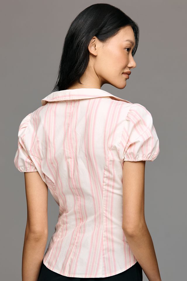 Blouse Maeve à Manches Courtes et Col en Cœur #4