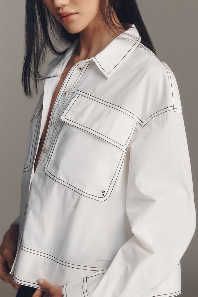 Pilcro Long-Sleeve Top-Stitch Buttondown Shirt #2
