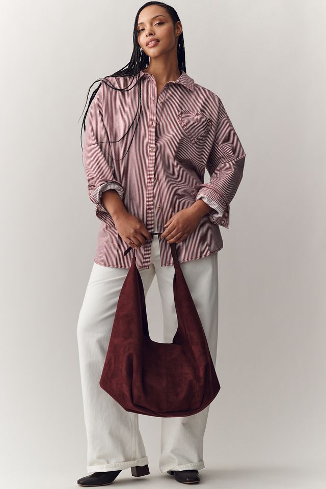 Pilcro Heart Pocket Long-Sleeve Buttondown Shirt #7