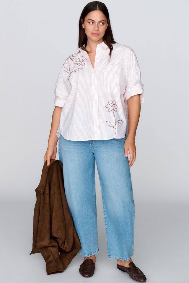 Maeve Mabel Boxy Oxford Shirt #5