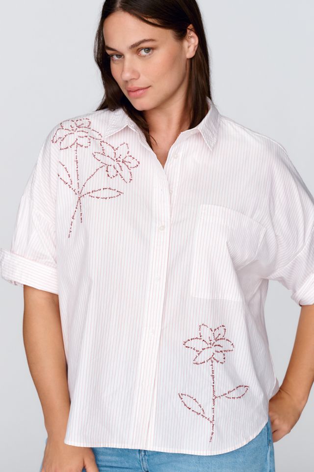 Maeve Mabel Boxy Oxford Shirt #4