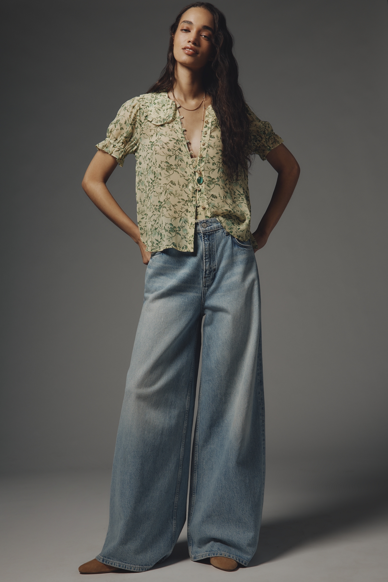 The Keira Sheer Blouse by Pilcro