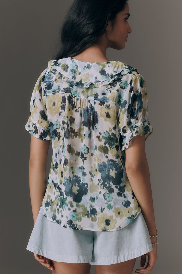 Pilcro Keira Sheer Blouse #3