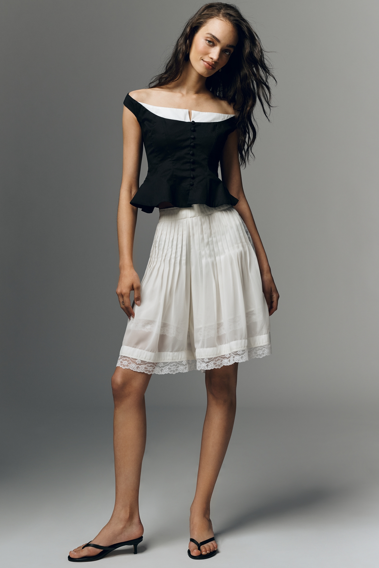 Maeve Twofer Peekaboo Off-Shoulder Top