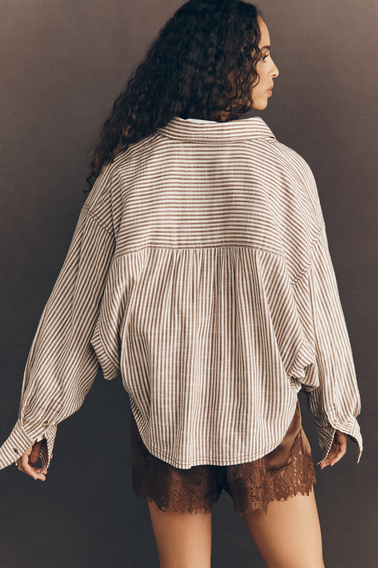 Pilcro Issy Batwing Buttondown Shirt