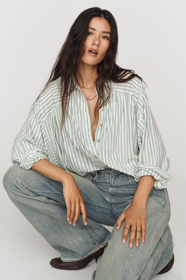Pilcro Issy Batwing Buttondown Shirt #3