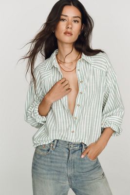Damson Madder x Anthropologie Costa Del Sol Oversized Graphic Tee