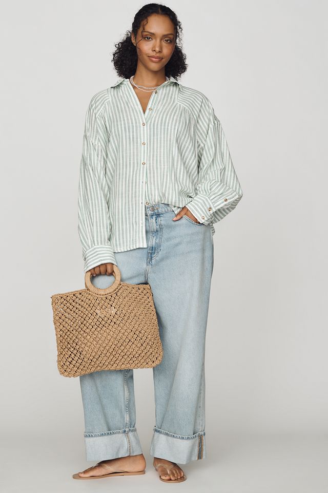 Pilcro Issy Batwing Buttondown Shirt #7