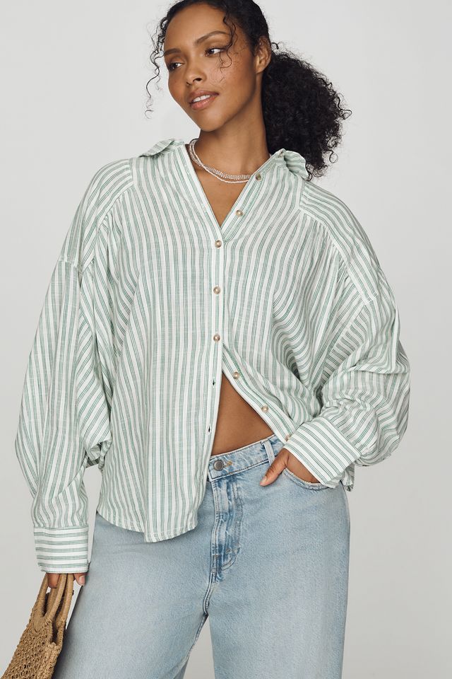 Pilcro Issy Batwing Buttondown Shirt #4