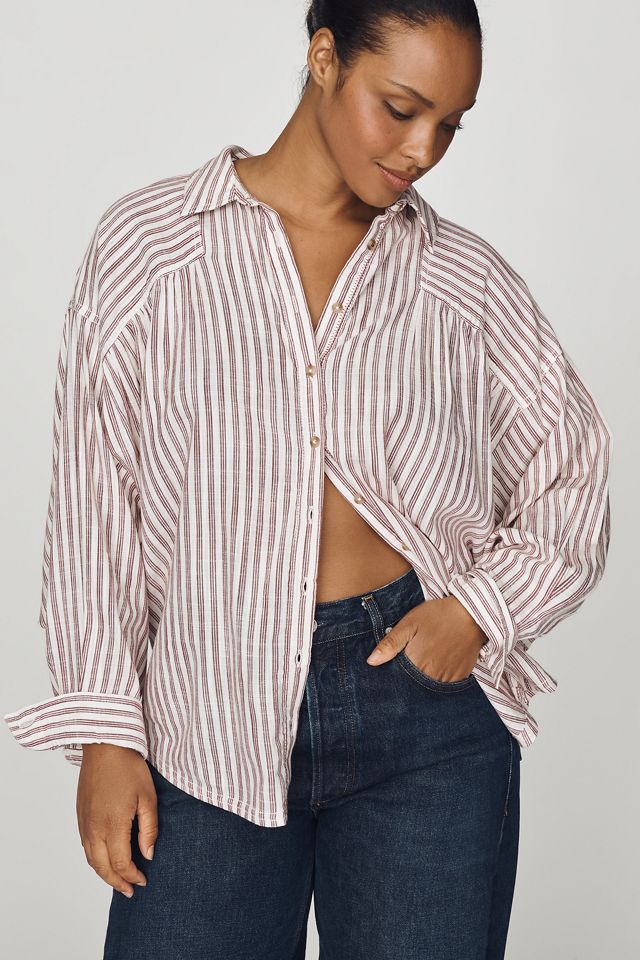 Pilcro Issy Batwing Buttondown Shirt | AnthroHome