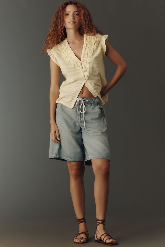 Pilcro Cinched Wedge Top #2