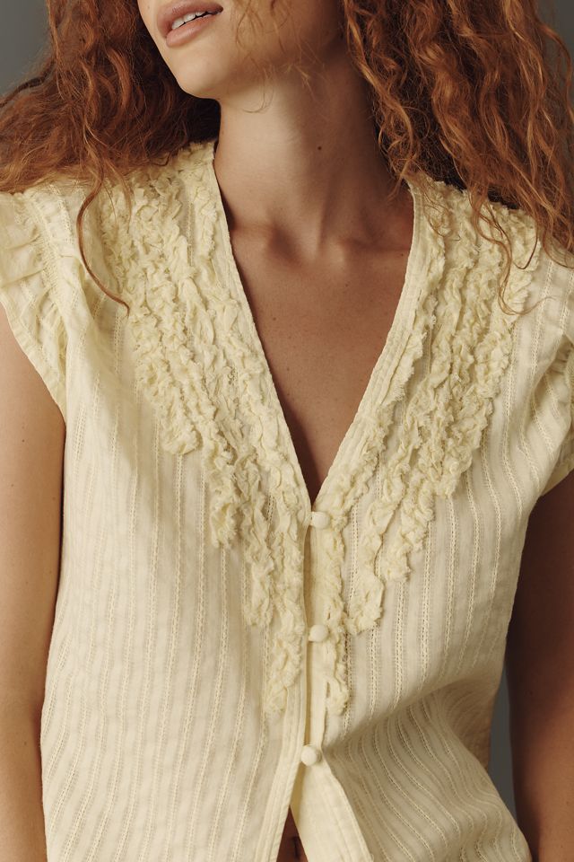 Pilcro Cinched Wedge Top #3