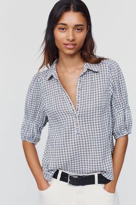 Pilcro Tallulah Puff Sleeve Blouse