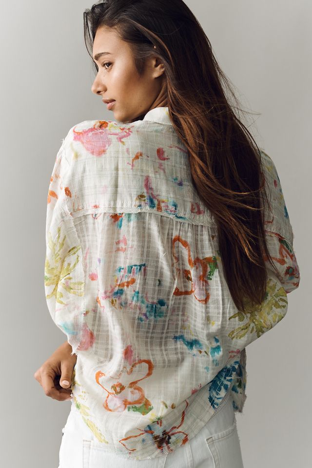 Pilcro 100% Cotton Summer Buttondown Shirt #1
