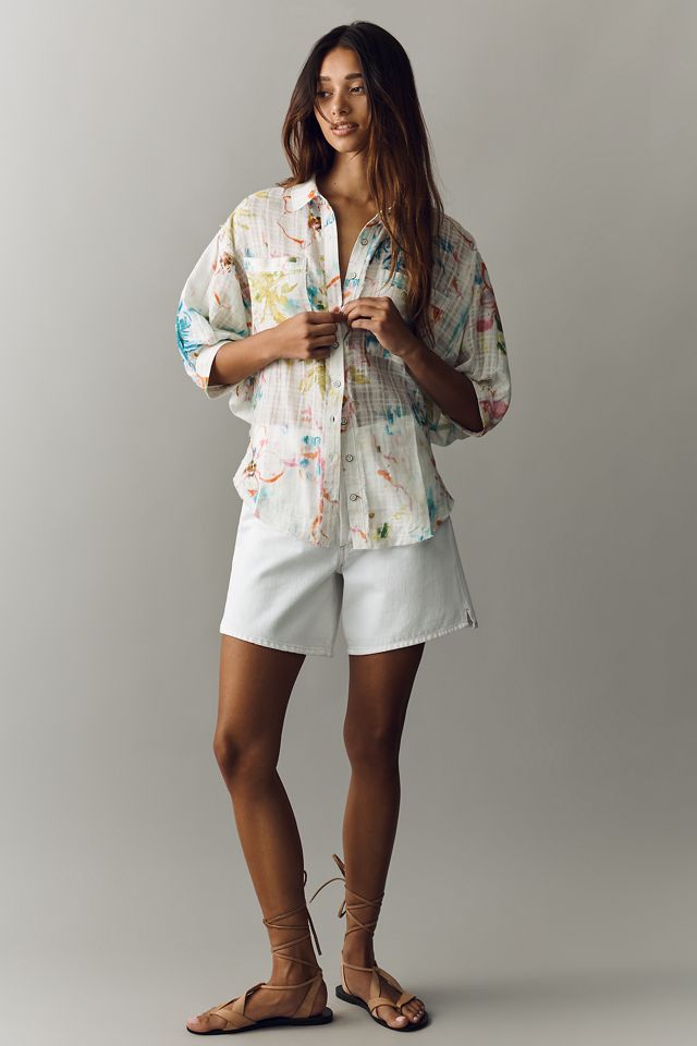 Pilcro 100% Cotton Summer Buttondown Shirt #2